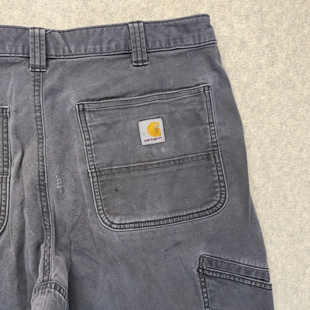 Carhartt Rugged Flex Double Front Work Pants Distressed Gray 36x34 - Picture 9 of 10